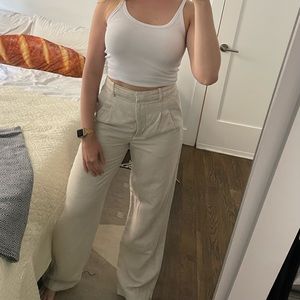 Aritzia EFFORTLESS LINEN PANT regular